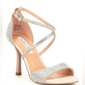 Chelsea&violet formal diamond nude heels size 6.5